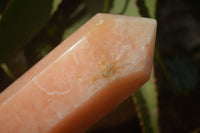 Polished Orange Twist Calcite Tower x 1 From Maevantanana, Madagascar