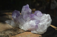 Natural Jacaranda Amethyst Clusters x 2 From Mumbwa, Zambia - TopRock