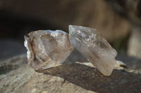 Natural Stunning Clear & Smokey Brandberg Quartz Crystals x 20 From Brandberg, Namibia