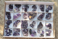 Natural Deep Mini Jacaranda Purple Amethyst Clusters  x 45 From Zambia - TopRock