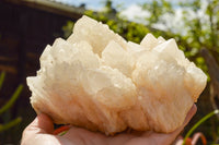 Natural Cascading White Phantom Castle Quartz Clusters x 2 From Madagascar - TopRock