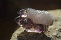 Natural Smokey Window Amethyst Crystals  x 12 From Chiredzi, Zimbabwe