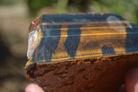 Natural Golden Blue Tigers Eye Specimens  x 2 From Prieska, South Africa - TopRock