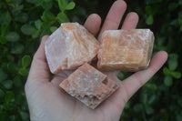 Natural New Sunset Orange Calcite Specimens  x 24 From Spitzkop, Namibia