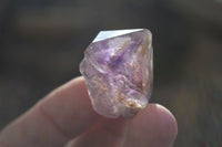 Natural Window Amethyst Quartz Crystals  x 12 From Chiredzi, Zimbabwe