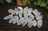 Natural Etched Clear Quartz Crystals  x 35 From Mpika, Zambia - Toprock Gemstones and Minerals 