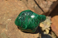 Polished Malachite Free Forms With Stunning Flower & Banding Patterns x 6 From Congo - TopRock