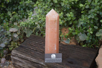 Polished Orange Twist Calcite Tower x 1 From Maevantanana, Madagascar