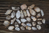 Natural Smokey & Clear Window Brandberg Quartz Crystals x 63 From Brandberg, Namibia