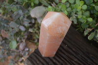 Polished Orange Twist Calcite Tower x 1 From Maevantanana, Madagascar