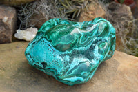 Polished Beautiful Extra Large Malacholla (Chrysocolla & Malachite) Free Form  x 1 From Congo - TopRock