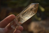 Polished  Wispy Phantom Smokey Quartz Points  x 6 From Madagascar