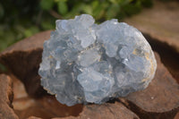 Natural Blue Celestite Crystal Specimens  x 3 From Sakoany, Madagascar - Toprock Gemstones and Minerals 