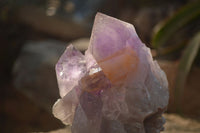 Natural Jacaranda Amethyst Clusters x 2 From Zambia