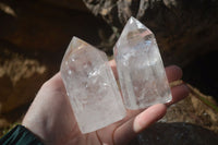 Polished Clear Quartz Crystal Points  x 6 From Madagascar