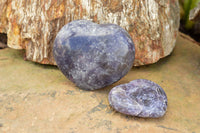 Polished Purple Lepidolite Mica Hearts  x 6 From Madagascar - TopRock