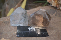 Polished Clear Quartz Crystals With Various Inclusions  x 6 From Madagascar - Toprock Gemstones and Minerals 