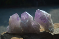 Natural Jacaranda Amethyst Clusters  x 6 From Mumbwa, Zambia - Toprock Gemstones and Minerals 