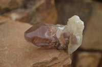 Natural Red Hematite Phantom Quartz Clusters  x 12 From Karoi, Zimbabwe - TopRock