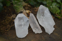 Natural Etched Clear Quartz Crystals  x 35 From Mpika, Zambia - Toprock Gemstones and Minerals 