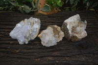 Natural Mixed Quartz Matrix Specimens  x 3 From Brandberg, Namibia - Toprock Gemstones and Minerals 