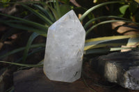 Polished Extra Large Green Chlorite Quartz Point With Rainbow Veils x 1 From Madagascar