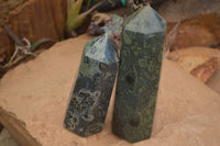 Polished Stromatolite / Kambamba Jasper Points  x 2 From Madagascar - TopRock