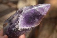 Polished Stunning Amethyst Points x 2 From Zambia