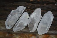 Natural Etched Clear Quartz Crystals  x 35 From Mpika, Zambia - Toprock Gemstones and Minerals 