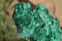 Natural Chatoyant Silky Malachite Specimens  x 2 From Kasompe, Congo