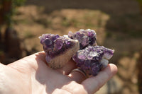 Natural Deep Mini Jacaranda Purple Amethyst Clusters  x 45 From Zambia - TopRock