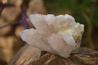 Natural Pale Lilac Spirit Quartz Clusters x 3 From Boekenhouthoek, South Africa