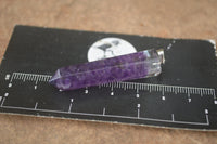 Polished Packaged Hand Crafted Resin Pendant with Amethyst Chips - sold per piece - From Bulwer, South Africa - TopRock