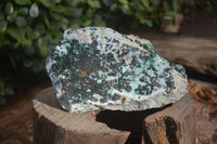 Natural Drusy Coated Chrysocolla & Malachite Dolomite Specimens x 3 From Likasi, Congo