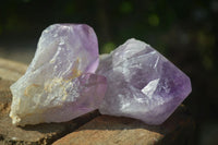 Natural Jacaranda Amethyst Clusters  x 6 From Mumbwa, Zambia - Toprock Gemstones and Minerals 