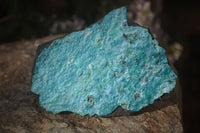 Natural Silica Chrysocolla On Dolomite Matrix Specimens x 2 From Congo