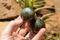 Polished Labradorite Spheres With Nice Subtle Flash x 7 From Tulear, Madagascar - TopRock