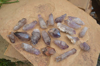 Natural Skeletal Smokey Amethyst Window Quartz Crystals  x 20 From Chiredzi, Zimbabwe - Toprock Gemstones and Minerals 