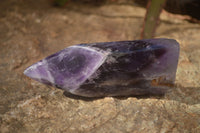 Polished Stunning Amethyst Points x 2 From Zambia