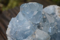 Natural Large Blue Celestite Geode Specimen  x 1 From Sakoany, Madagascar