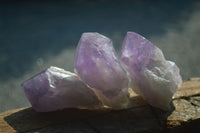 Natural Jacaranda Amethyst Clusters  x 6 From Mumbwa, Zambia - Toprock Gemstones and Minerals 