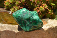 Polished Malachite Free Forms With Stunning Flower & Banding Patterns x 6 From Congo - TopRock