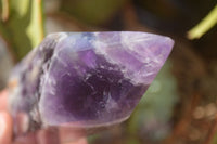 Polished Stunning Amethyst Points x 2 From Zambia