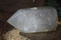 Polished Extra Large Green Chlorite Quartz Point With Rainbow Veils x 1 From Madagascar