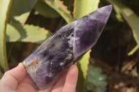 Polished Stunning Amethyst Points x 2 From Zambia