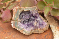 Natural Amethyst In Basalt Geode Specimens  x 4 From Zululand, South Africa - TopRock