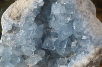 Natural Large Blue Celestite Geode Specimen  x 1 From Sakoany, Madagascar