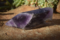 Polished Stunning Amethyst Points x 2 From Zambia