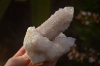 Natural Pale Lilac Spirit Quartz Clusters x 3 From Boekenhouthoek, South Africa