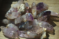 Natural Skeletal Smokey Amethyst Window Quartz Crystals  x 20 From Chiredzi, Zimbabwe - Toprock Gemstones and Minerals 